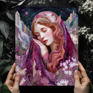 Poster Elf Queen Goddess Celestial Fantasy Wall Art Print