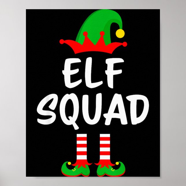 Poster Elf Squad Matching Family Christmas  (Frente)