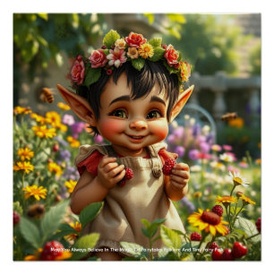 Pôster Elf Strawberry Poster