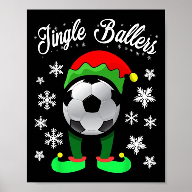 Poster Elfo de Futebol de Natal Jingle Byllers (Frente)