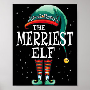 Poster Elfo Mais Alegre Grupo Natal Correspondência Famíl