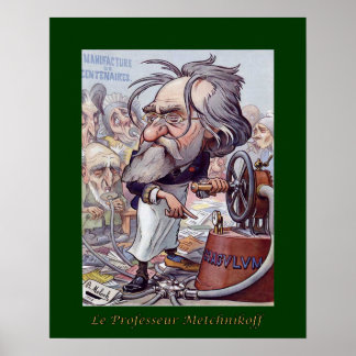 Poster Elie Metchnikoff ~ Imunologista ~ B Moloch