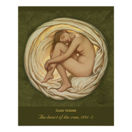 Pôster Elihu Vedder Heart da rosa 1891-2