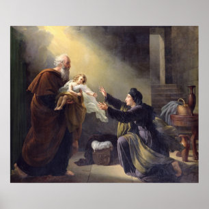 Poster Elijah que reanima o filho