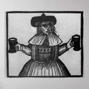 Poster Elinour Rummin, provedor da cerveja inglesa de