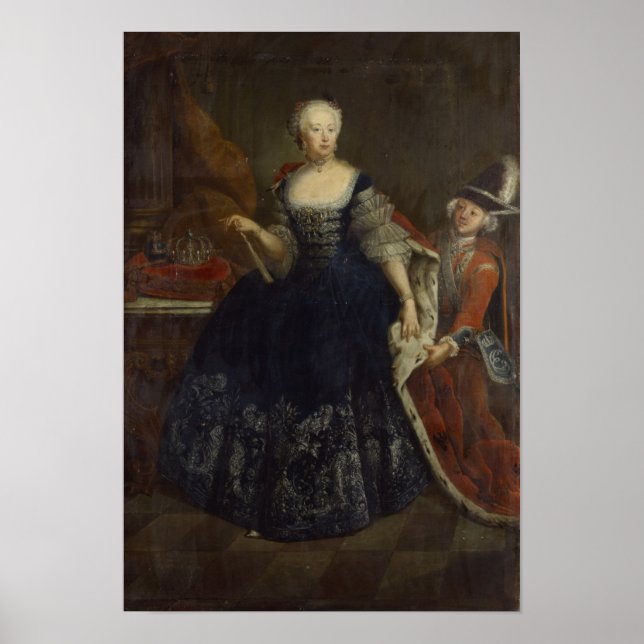 Pôster Elisabeth Christine von Braunschweig como Rainha (Frente)
