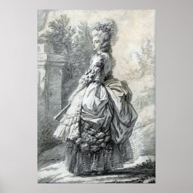 Poster Elisabeth Louise Vigée Le Brun Marie Antoinette (Frente)
