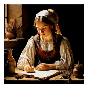 Pôster "Elisabeth", "O Jovem Estudioso"