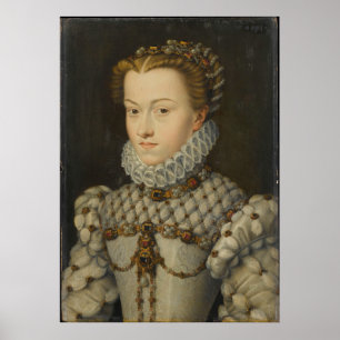 Poster Elisabeth of Austria - Francois Clouet - c1571