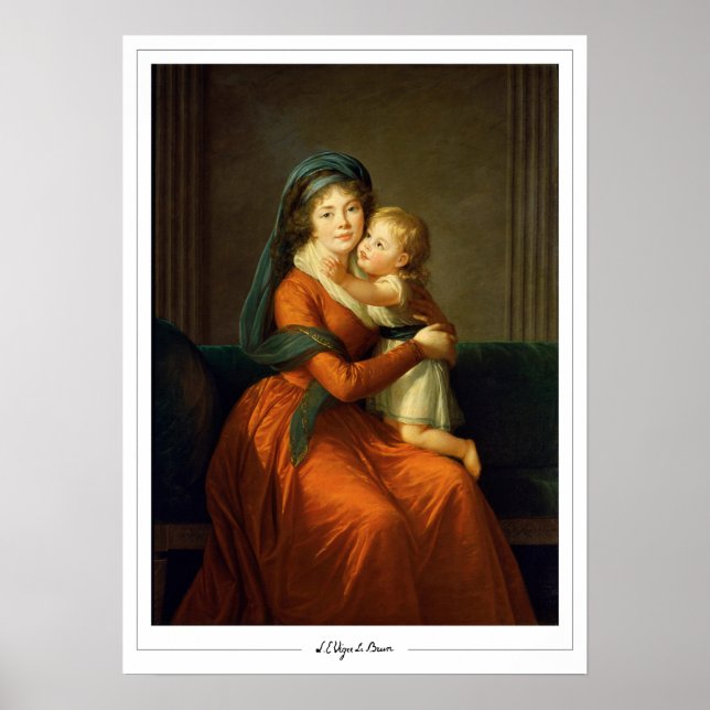 Poster Élisabeth Vigée Le Brun Zedign Cartaz de Arte #10 (Frente)