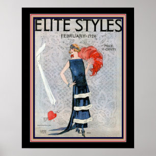 Poster Elite Estilos Art Deco 1924 Cobrir 16x20