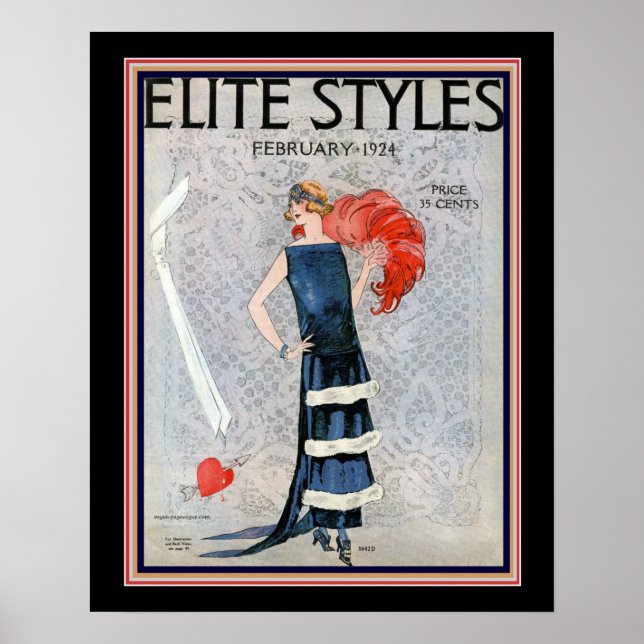 Poster Elite Estilos Art Deco 1924 Cobrir 16x20 (Frente)