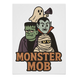 Pôster Elite Monster Squad 2025 Gang Halloween