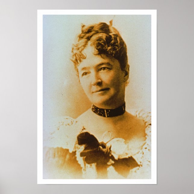 Pôster Elizabeth Bacon Custer (1842-1933) esposa do Gener (Frente)