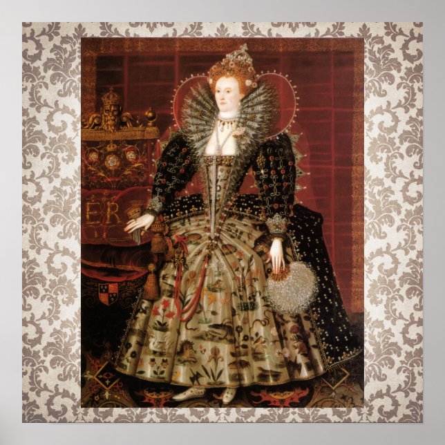 Pôster Elizabeth I c 1599 (Frente)