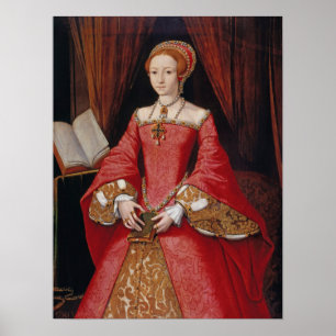 Poster Elizabeth I quando uma princesa, William Scrots