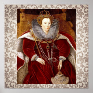 Poster Elizabeth I Red Robes