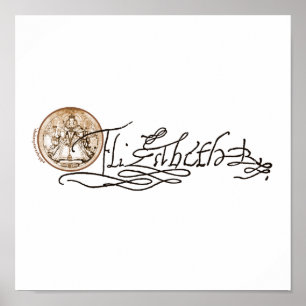 Pôster Elizabeth mim assinatura (versão 2)