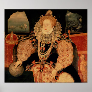 Poster Elizabeth mim, retrato da armada, c.1588