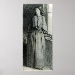 Poster Elizabeth Siddal, em maio de 1854