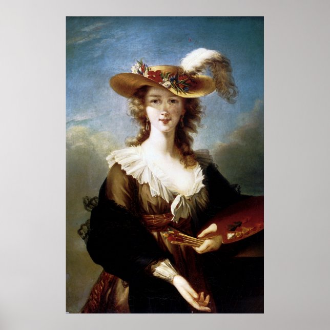Pôster Elizabeth Vigee-Le Brun ~ Autorretrato (Frente)