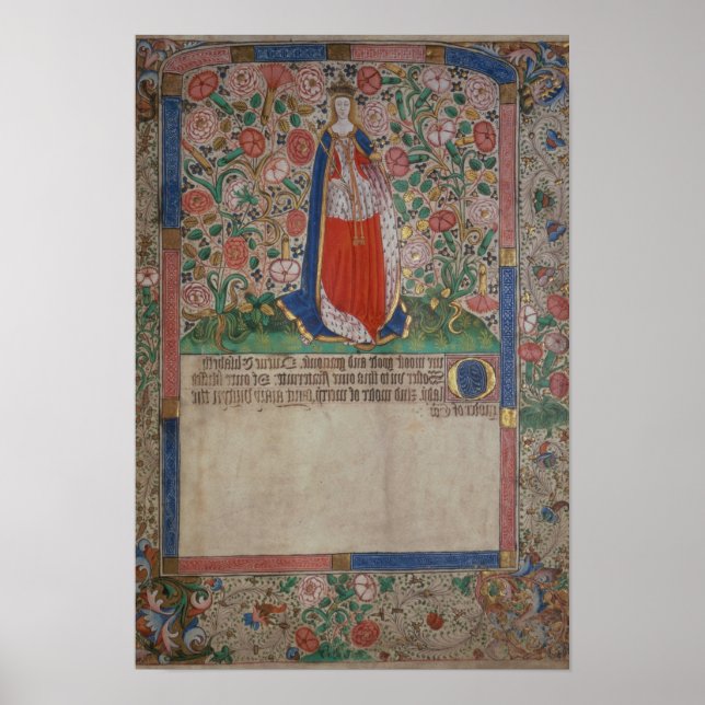 Poster Elizabeth Woodville Queen Consort of King Edward (Frente)