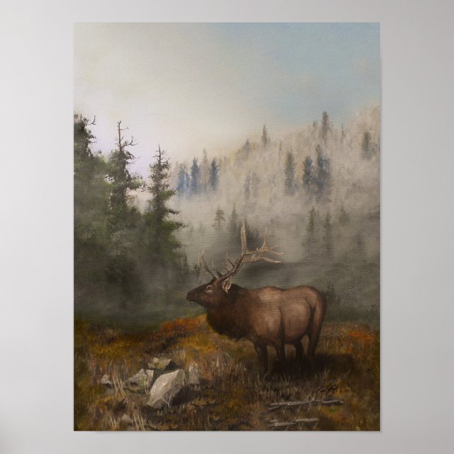 Poster elk 12x16 (Frente)