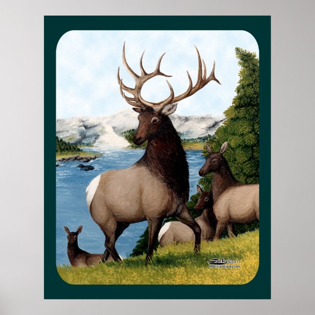 Poster Elk Wapiti (Frente)