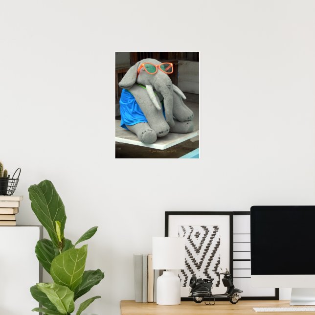Poster Ella vai para a piscina (Escritório em casa)