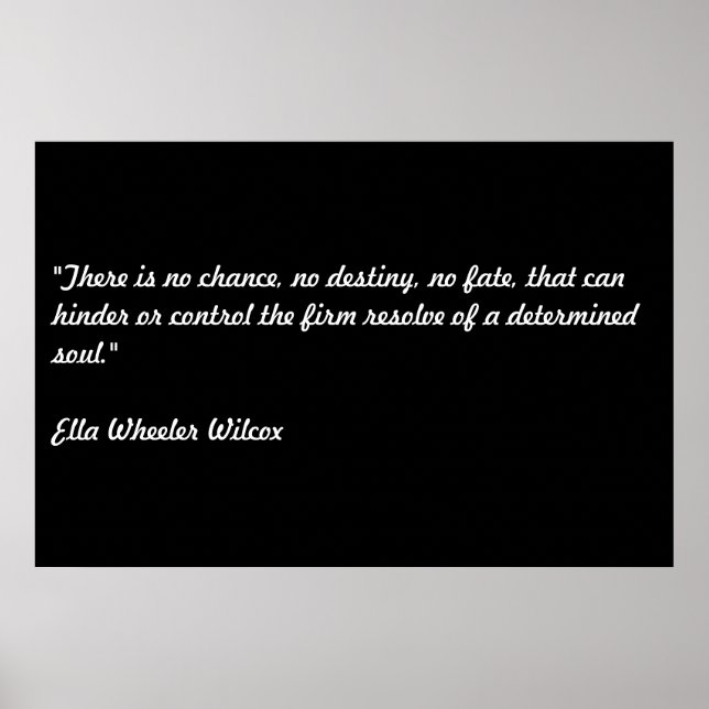 Pôster Ella Wheeler Wilcox (Frente)