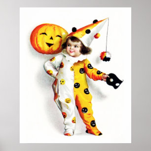 Poster Ellen H. Clapsaddle: Pouco Harlequin do Dia das