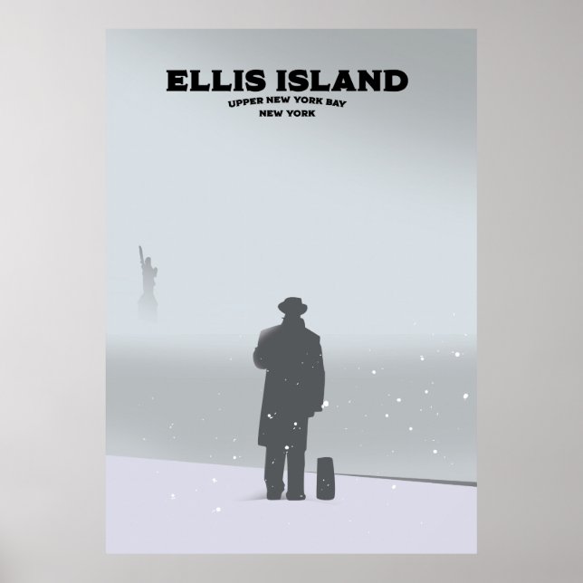 Poster Ellis Island New York NYC (Frente)