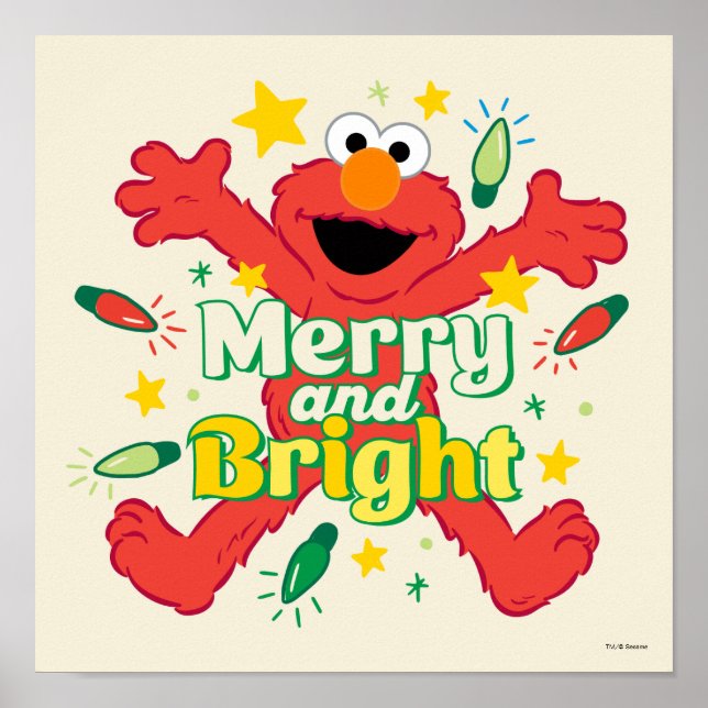 Poster Elmo | Alegre e Radiante (Frente)