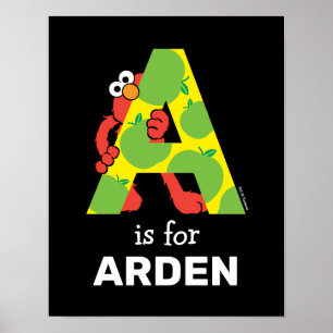 Poster Elmo Alfabeto   A Maçã