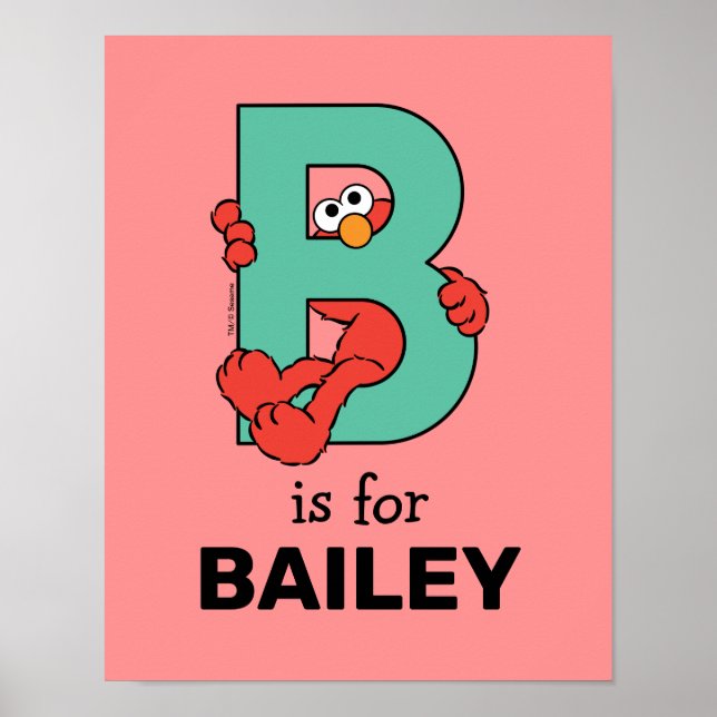 Poster Elmo Alphabet | B Teto (Frente)