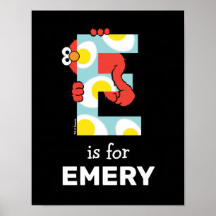 Poster Elmo Alphabet   E Ovos