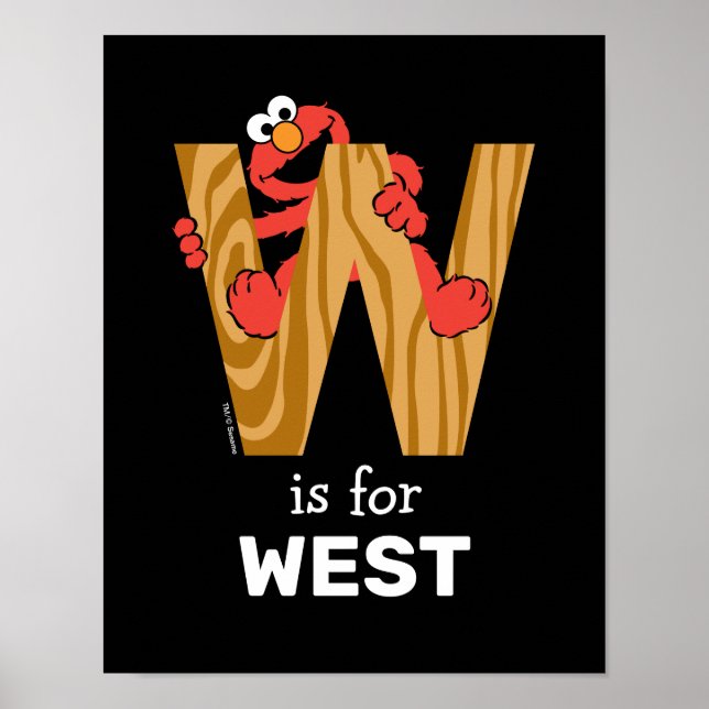 Poster Elmo Alphabet | W Madeira (Frente)