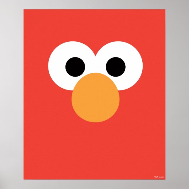 Pôster Elmo Big Face (Frente)