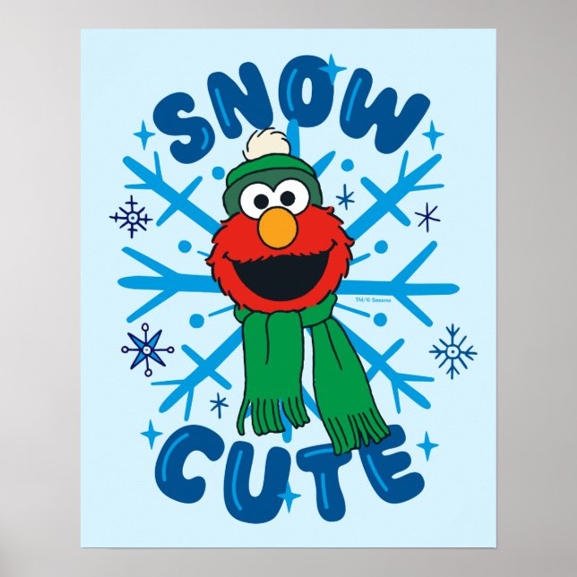 Poster Elmo Neve Fofo (Frente)