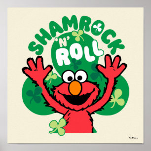Poster Elmo Shamrock 'N' Roll