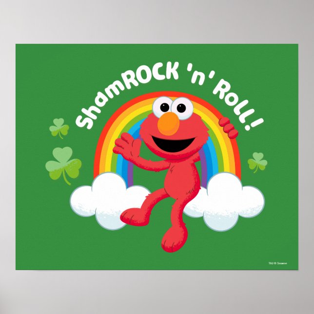 Poster Elmo | Shamrock 'n' Roll Arco-íris (Frente)