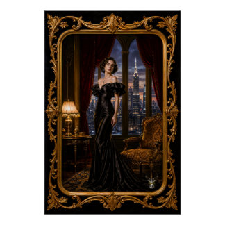 Pôster Elodie Valtraine Hôtel dOrphée Paisagem Noturna Re