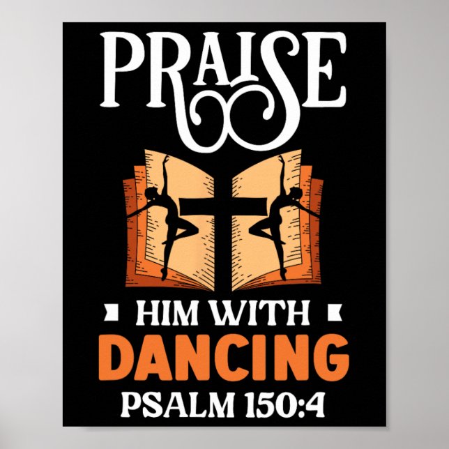 Poster Elogiá-Lo Com A Dança Religiosa Dançarina (Frente)