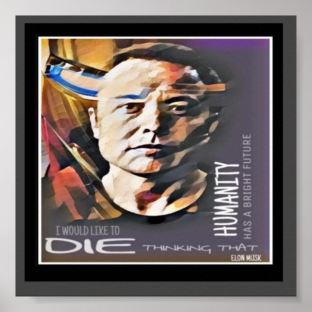Poster Elon Musk (Frente)