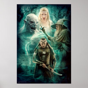 Pôster ELROND™, Azog, Galadriel, & gráfico de Gandalf