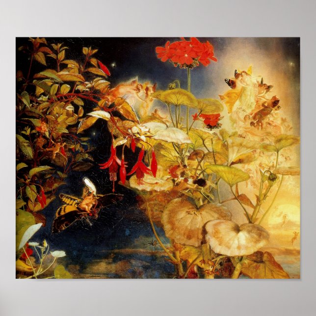 Pôster "Elves and Fairies, Sonho de uma Noite de Verão" (Frente)