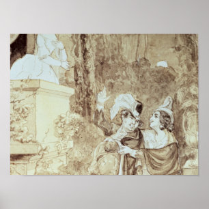 Pôster Elvira serenata de Leporello de guise Giovanni