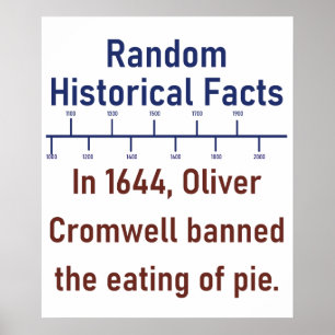 Poster Em 1644 Oliver Cromwell Proibido - Fato Histórico