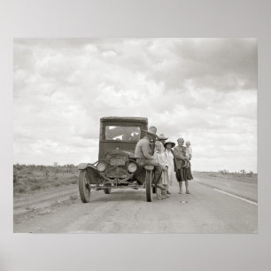 Pôster Em 1937. Vintage Photo