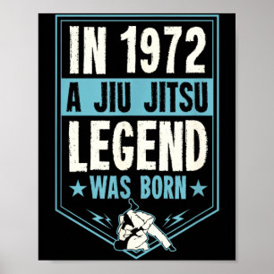 Poster em 1972 um lendário de Jiu Jitsu nasceu tema BJJ